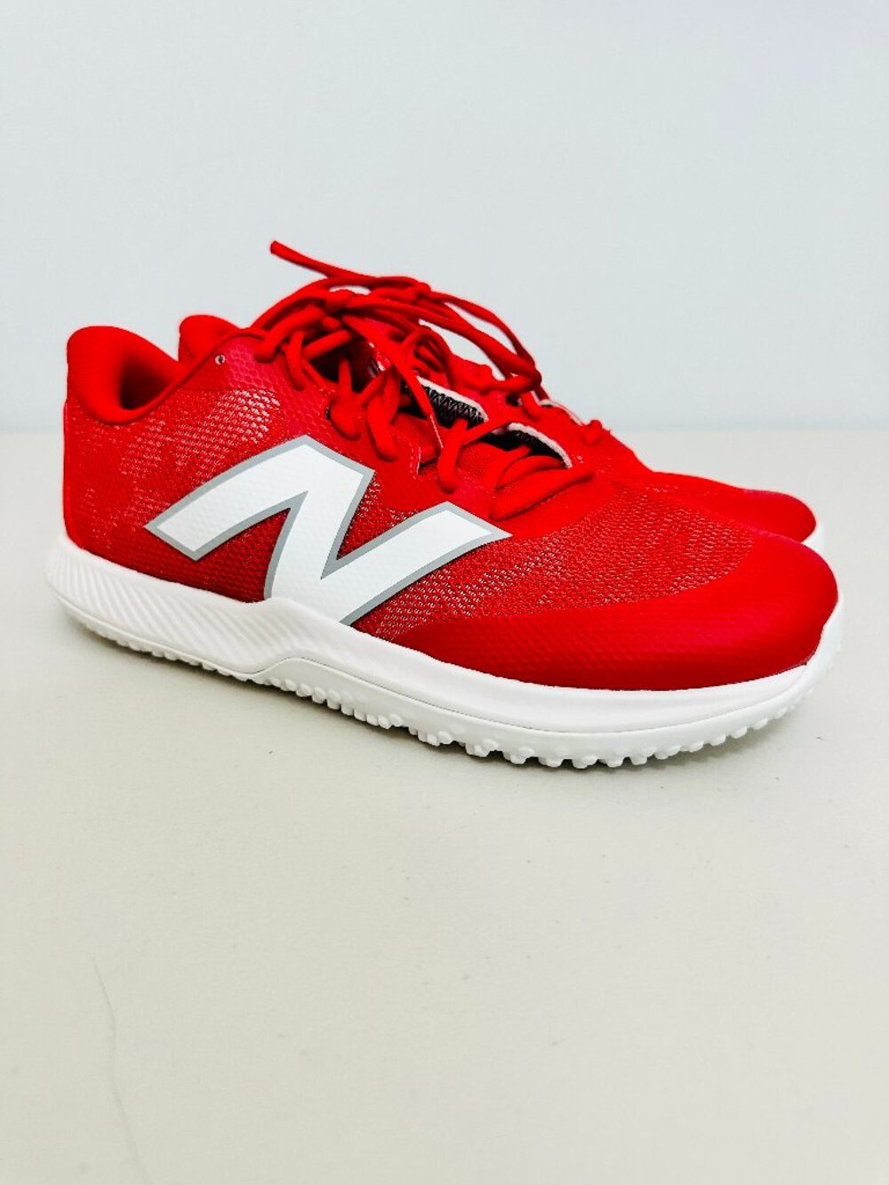 NEW BALANCE UNISEX FUELCELL 4040 V7 TURF TRAINER BASEBALL SHOES RED 10M/11.5W